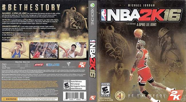 NBA 2K16  XBOX ONE USA Cover 