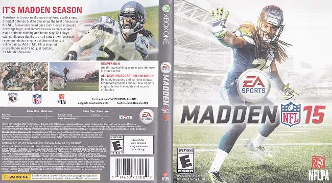 Madden NFL 15  XBOX ONE USA Cover 