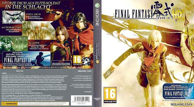 Final Fantasy Type 0 HD  XBOE ONE Multi Cover 