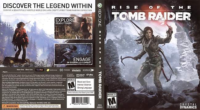 Rise of the Tomb Raider  XBOX ONE USA Cover 