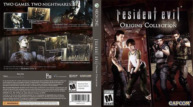 Resident Evil Origins Collection (2016) XBOX ONE USA Cover 