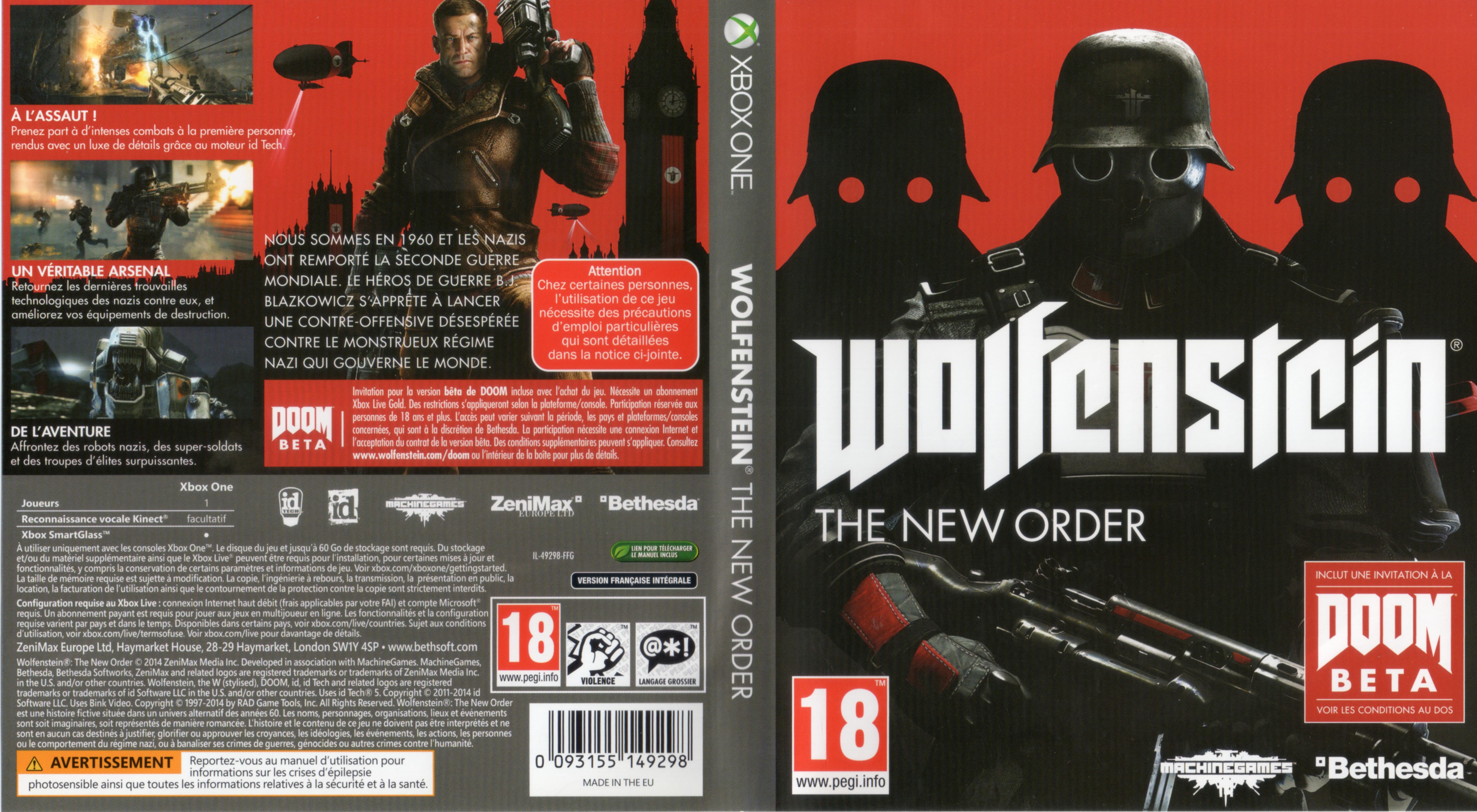 Have you new order. Xbox 360] Wolfenstein: the New order (2014). Wolfenstein the New order Xbox 360. Wolfenstein the New order ps3 обложка. Wolfenstein Xbox 360 обложка.