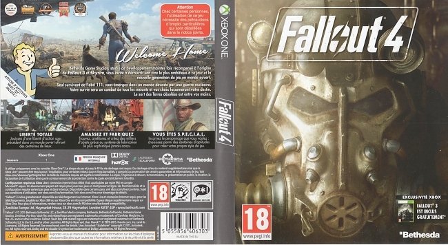 Fallout 4  XBOX ONE French Cover 