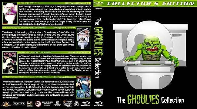 The Ghoulies Collection (1984-1994) R1 Custom Blu-Ray Cover 