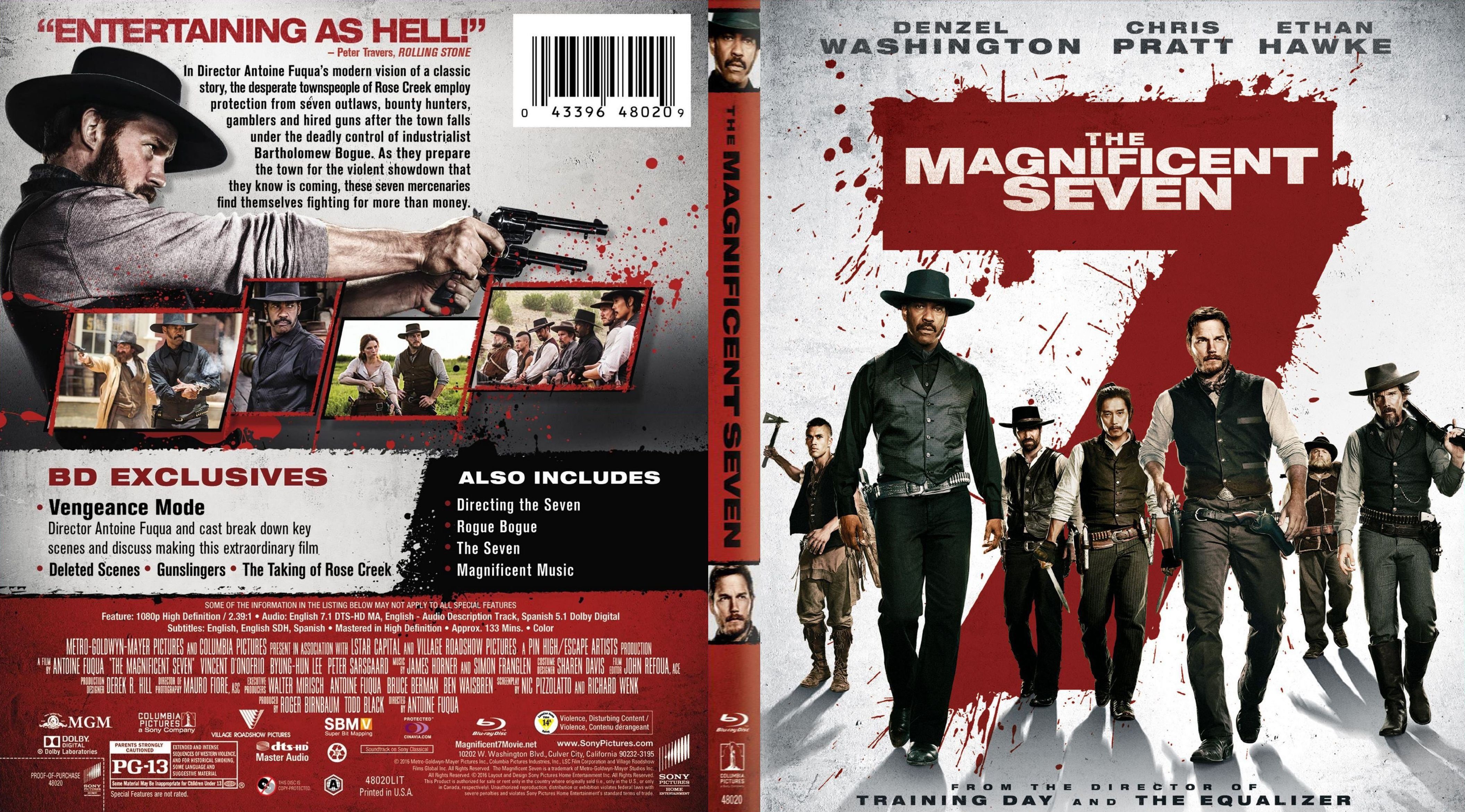The Magnificent Seven 2016 Blu Ray Cover Dvd Covers And Labels
