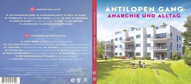 Antilopen Gang – Anarchie und Alltag + Bonusalbum Atombombe auf Deutschland (2017) CD Cover 