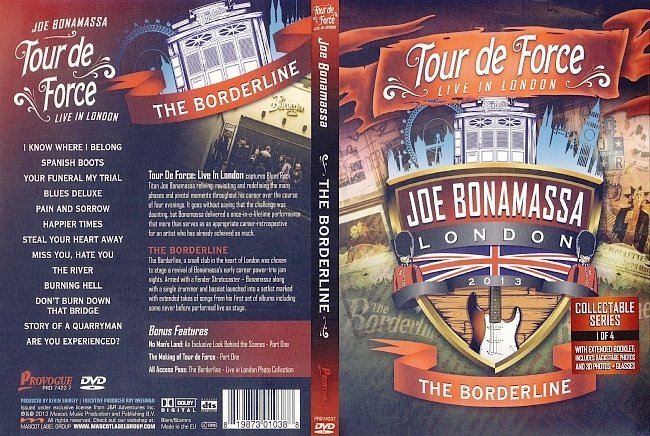 Joe Bonamassa – Tour De Force, Live In London:  Hammersmith Apollo, Shepherd's Bush Empire, The Borderline, Royal Albert Hall   R1 Covers 
