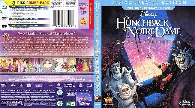 The HunchBack Of Notre Dame: 2-Movie Collection (1999-2000) Blu-Ray Cover 