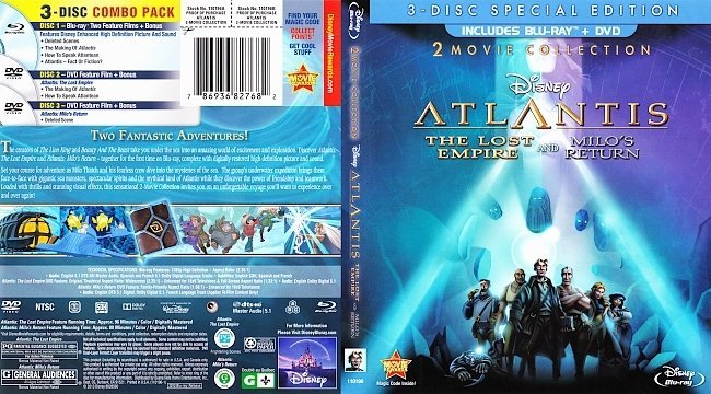 Atlantis: 2-Movie Collection (2001-2003) Blu-Ray Cover 