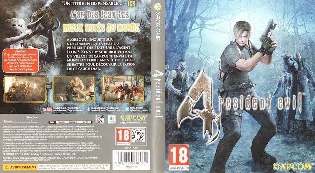 Resident Evil 4 (2016) XBOX ONE France Cover & Label 