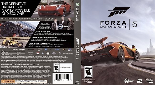 Forza Motorsport 5  USA XBOX ONE Cover 