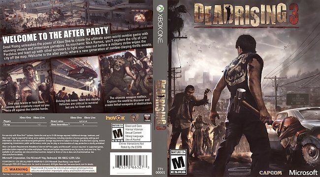 Dead Rising 3  USA XBOX ONE Cover 