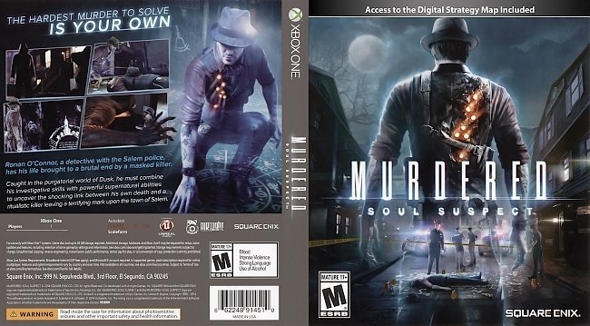 Murdered Soul Suspect  USA XBOX ONE Cover 