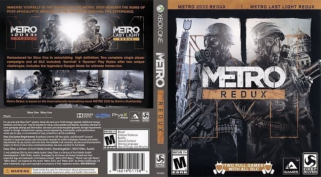 Metro Redux  USA XBOX ONE Cover 