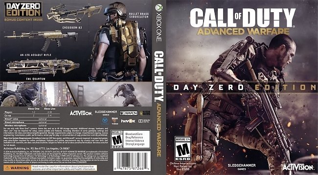 Call of Duty Advanced Warfare (Day Zero Edition)  USA XBOX ONE Cover 