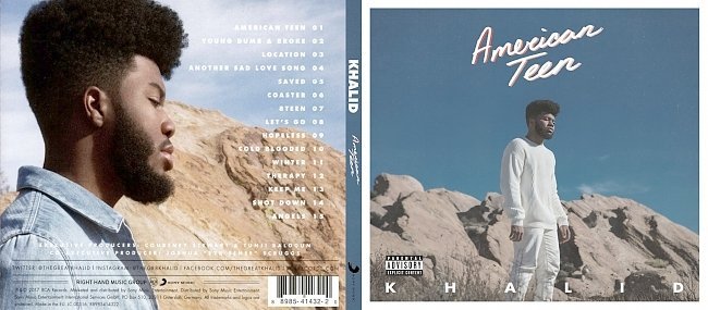 Khalid – American Teen (2017) CD Cover 