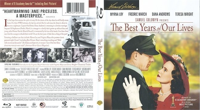The Best Years Of Our Lives (1946) Blu-Ray Cover & Label 