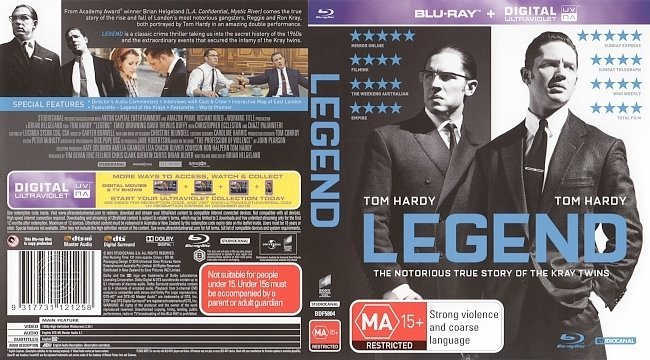 Legend  R4 Blu-Ray Cover 