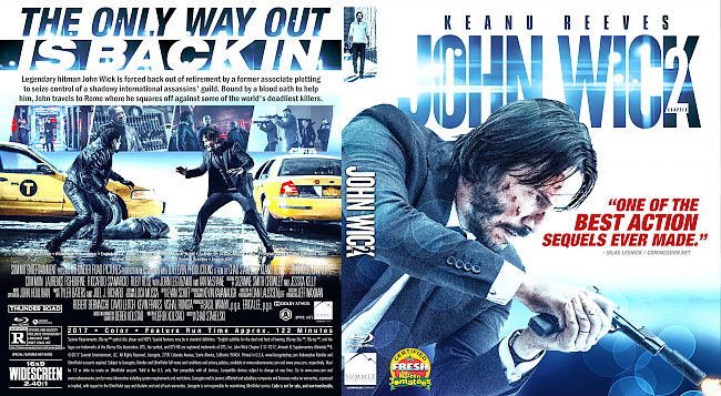 John Wick 2 (2017) R0 Custom Blu-Ray Cover 