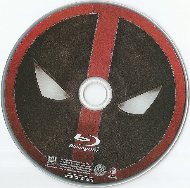 Deadpool (2016) R1 Blu-Ray Label 