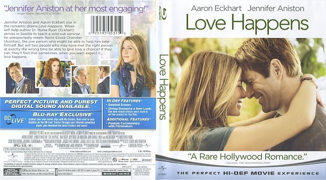 Love Happens (2009) Blu-Ray Cover & Label 
