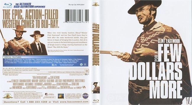 For A Few Dollars More (1965) Blu-Ray Cover & Label 