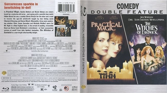 Practical Magic & The Witches Of Eastwick (1987-1998) Blu-Ray Cover & Label 