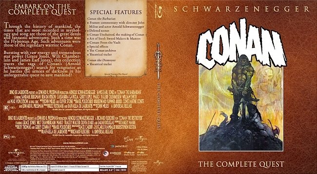 Conan: 2-Movie Collection (1982-1984) Blu-Ray Cover 
