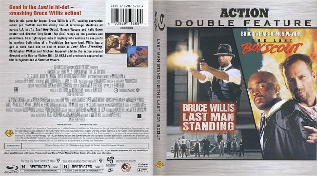 Last Man Standing & The Last Boy Scout (1991-1996) Blu-Ray Cover & Label 