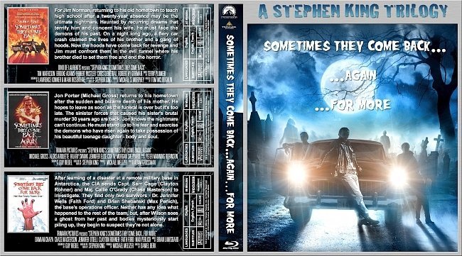 Sometimes They Come Back…Again…For More Triple Feature (1991-1998) R1 Custom Blu-Ray Cover 