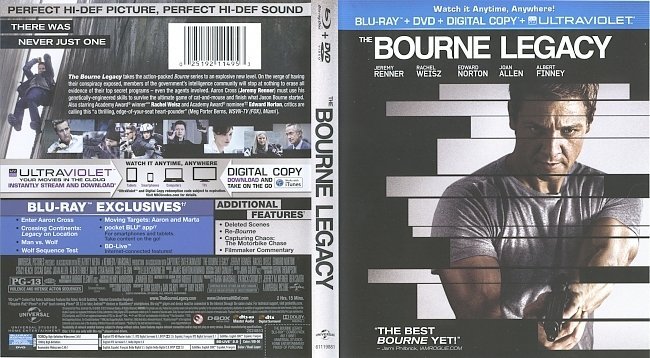 The Bourne Legacy  Blu-Ray Cover & Labels 