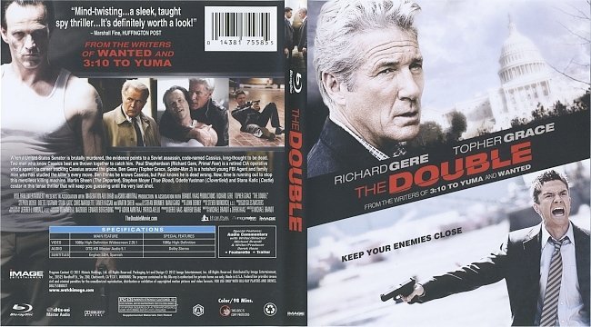The Double (2011) Blu-Ray Cover & Label 