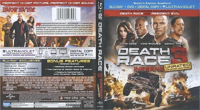 Death Race 3  Blu-Ray Cover & Labels 
