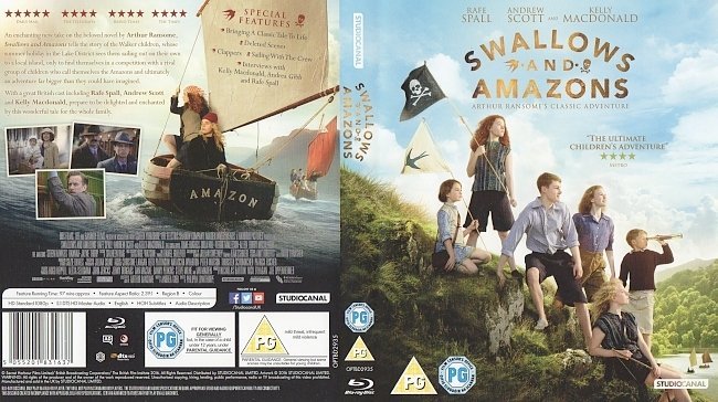 Swallows and Amazons (2016) R2 Blu-Ray Cover & Labels 
