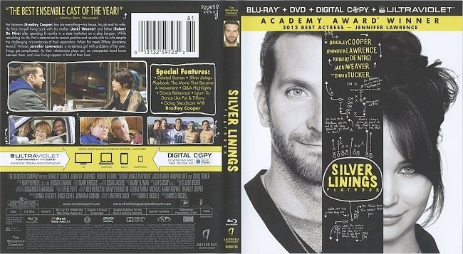 Silver Linings Playbook  Blu-Ray Cover & Labels 
