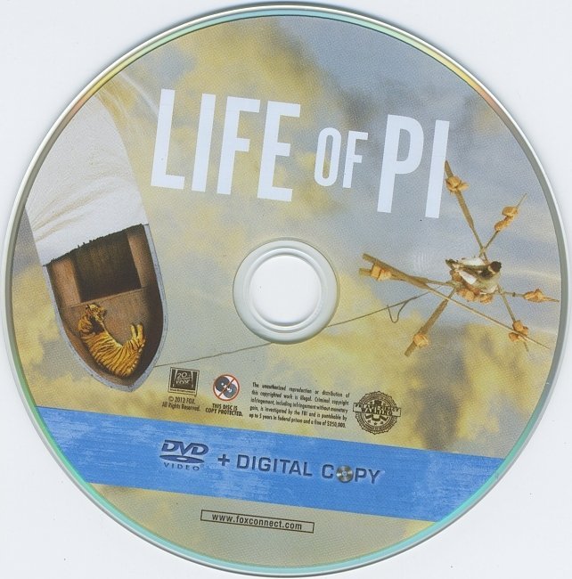 Life Of Pi Blu-Ray Cover & Labels | Dvd Covers and Labels