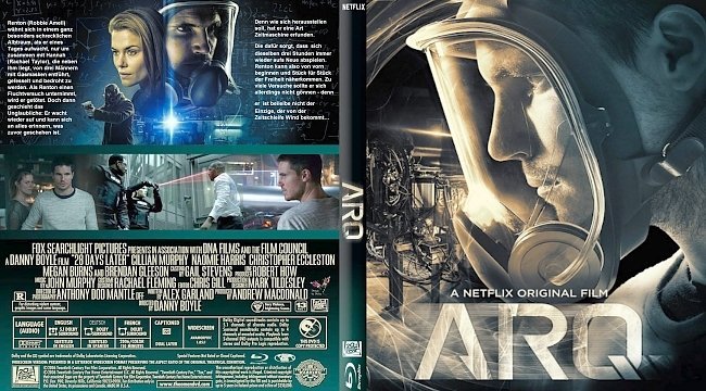 ARQ (2016) R2 German Custom Blu-Ray Cover & Label 