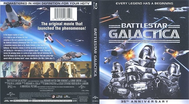 Battlestar Galactica (1978) Blu-Ray Cover & Label 