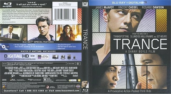 Trance  Blu-Ray Cover & Label 