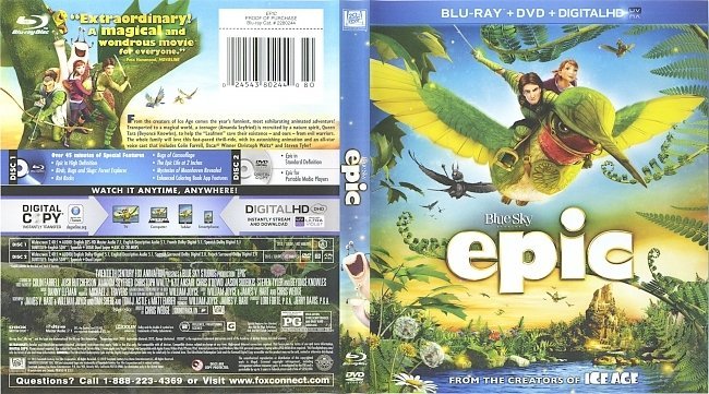 Epic  Blu-Ray Cover & Labels 