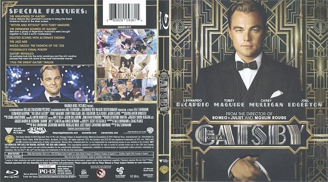 The Great Gatsby  Blu-Ray Cover & Labels 