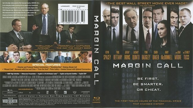 Margin Call (2011) Blu-Ray Cover & Label 
