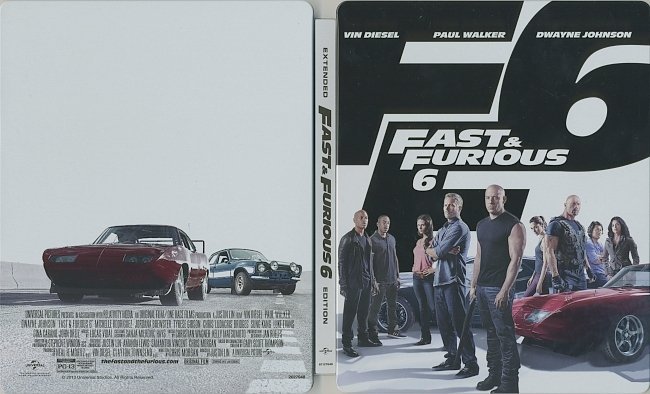 Fast & Furious 6  Blu-Ray Cover & Labels 