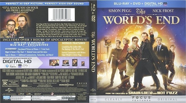 The World's End  Blu-Ray Cover & Labels 