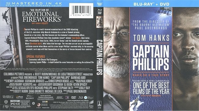 Captain Phillips  Blu-Ray Cover & labels 
