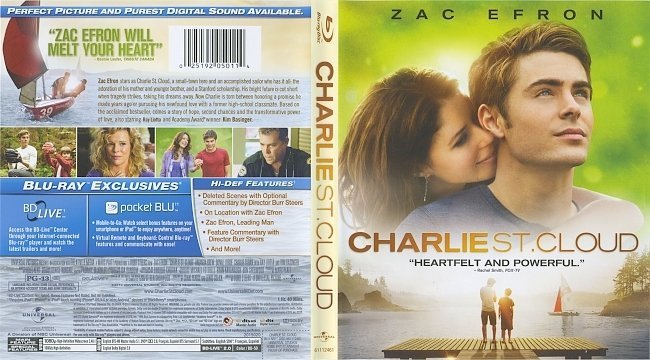 Charlie St. Cloud (2010) Blu-Ray Cover & Label 