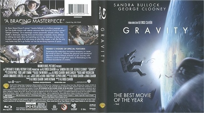 Gravity  Blu-Ray Cover & Labels 