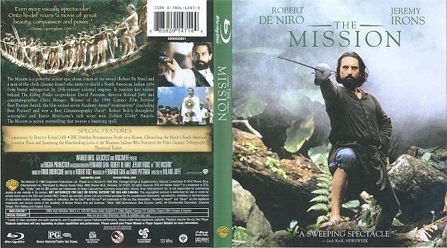 The Mission (1986) Blu-Ray Cover & Label 