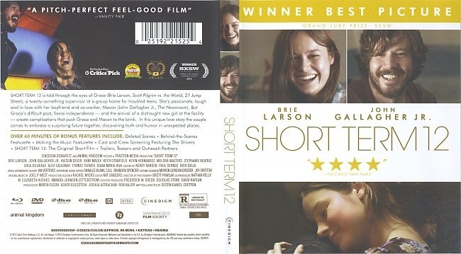 Short Term 12  Blu-Ray Cover & Label 