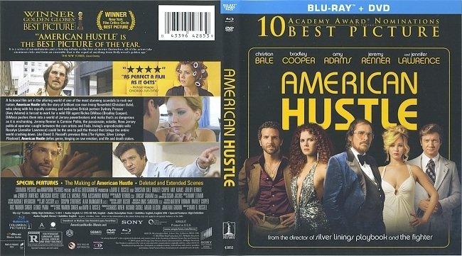 American Hustle  Blu-Ray Cover & Labels 